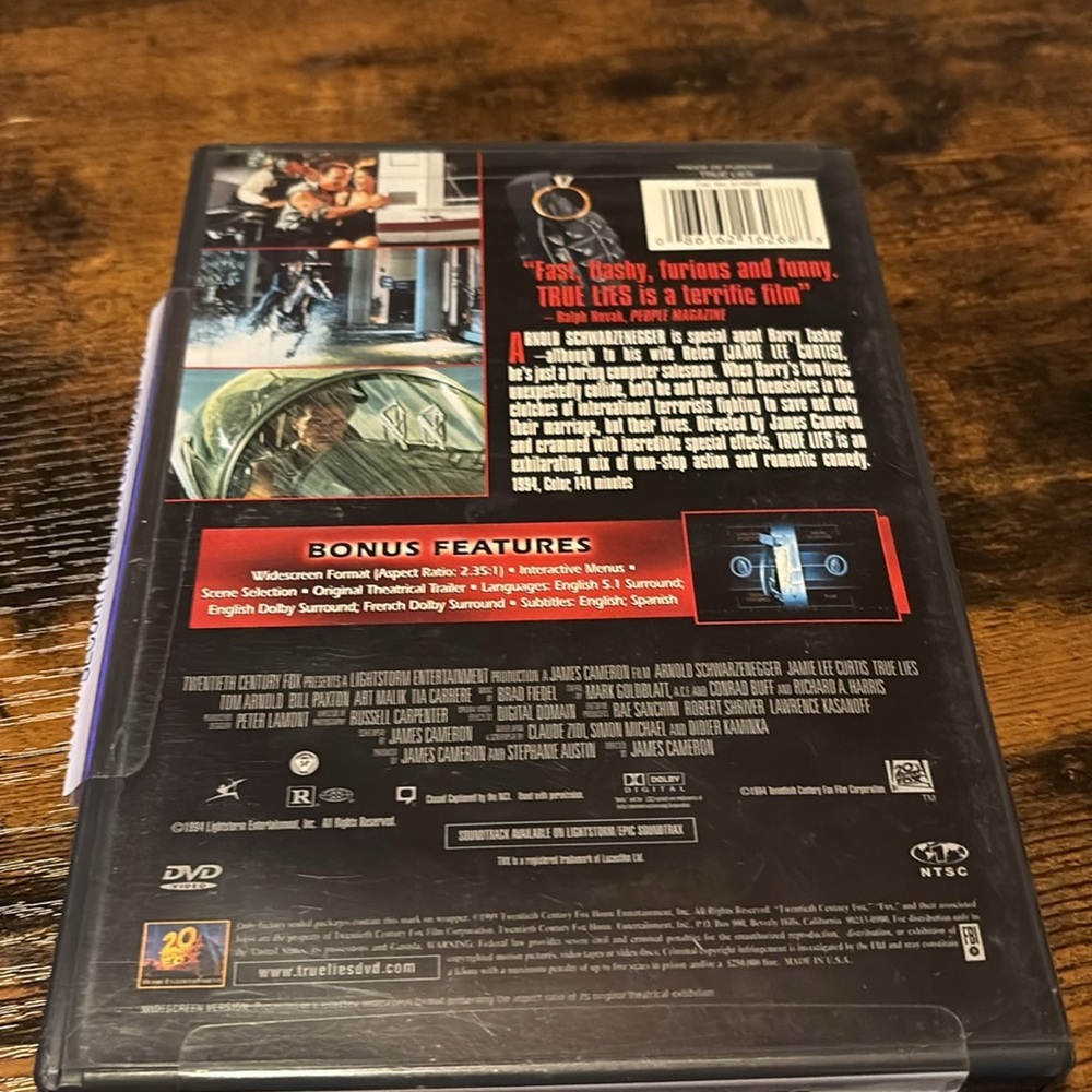 True Lies DVD - Picture 4 of 4